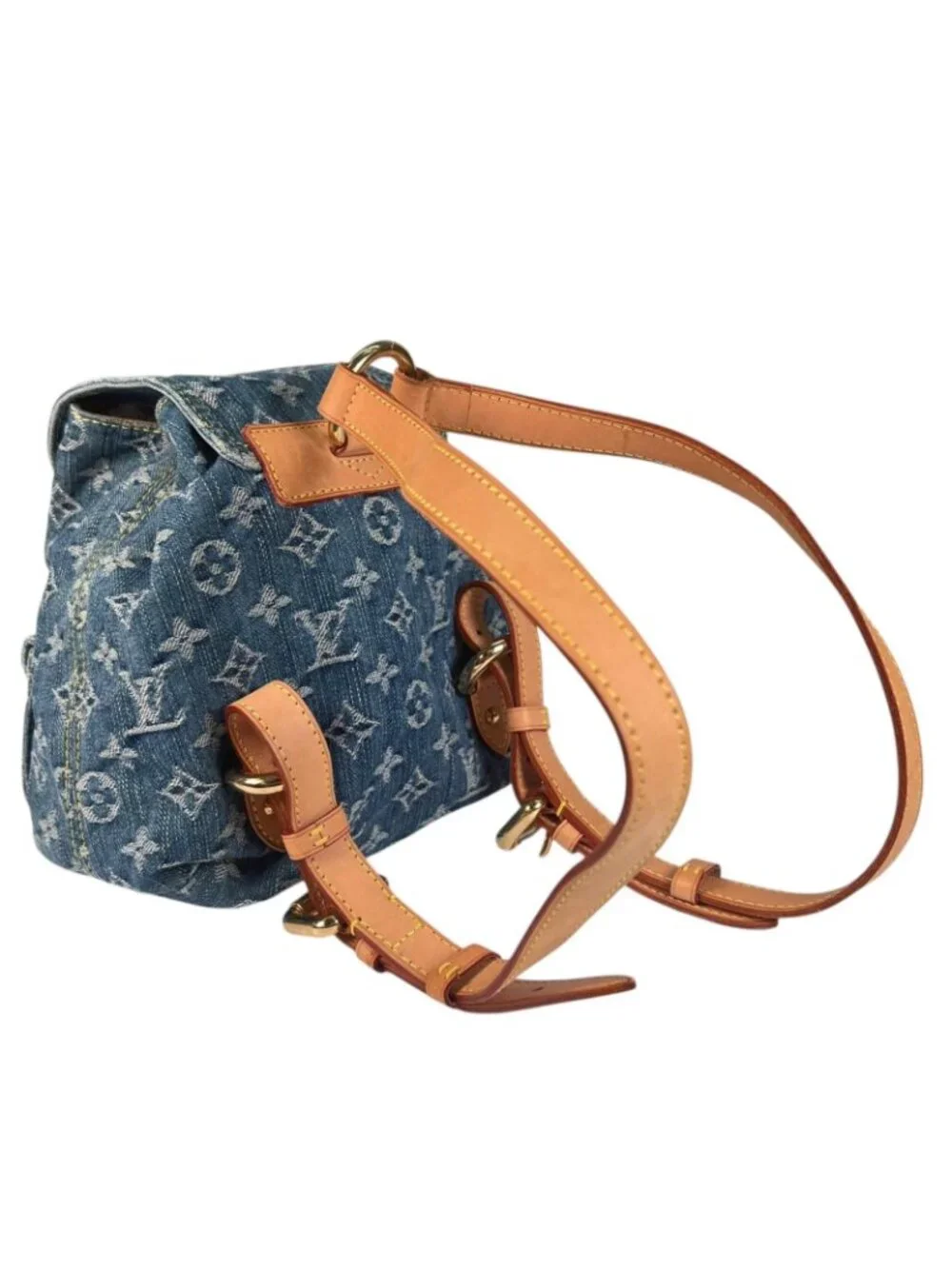 Louis Vuitton Backpack Monogram Denim Blue Sac a Dos PM